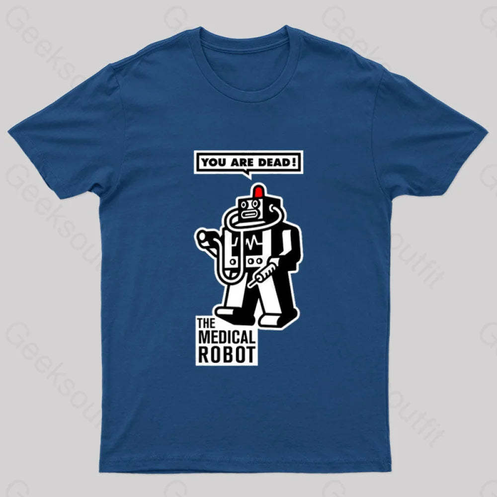 The Medical Robot Geek T-Shirt Navy / S