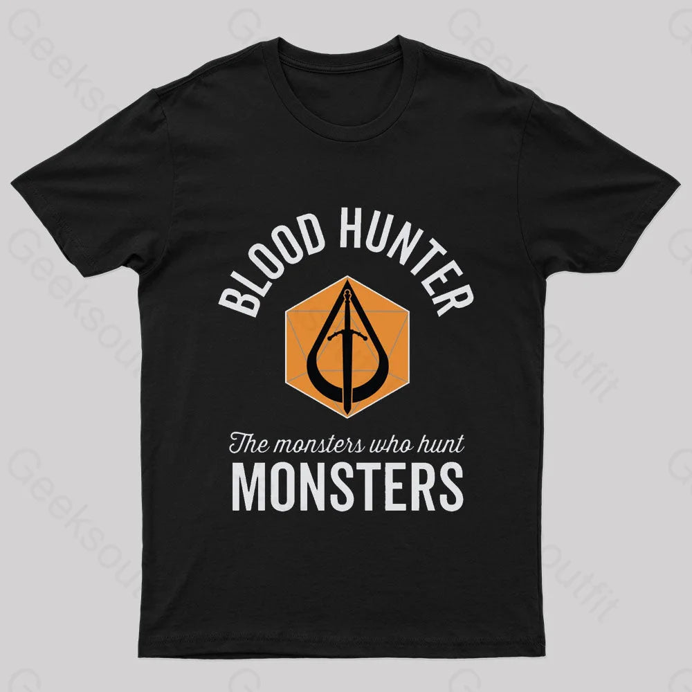 The Monsters Who Hunt Nerd T-Shirt Black / S