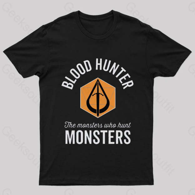 The Monsters Who Hunt Nerd T-Shirt Black / S