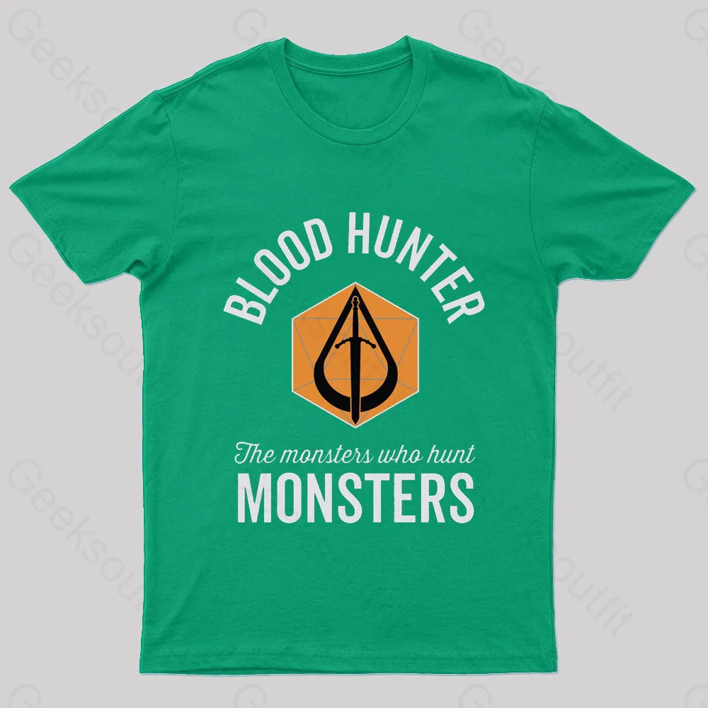 The Monsters Who Hunt Nerd T-Shirt Green / S
