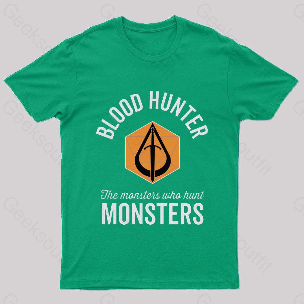 The Monsters Who Hunt Nerd T-Shirt Green / S