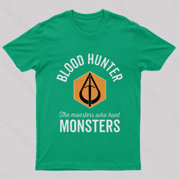 The Monsters Who Hunt Nerd T-Shirt Green / S