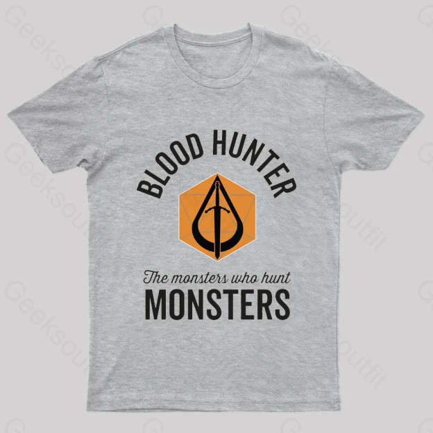 The Monsters Who Hunt Nerd T-Shirt Grey / S