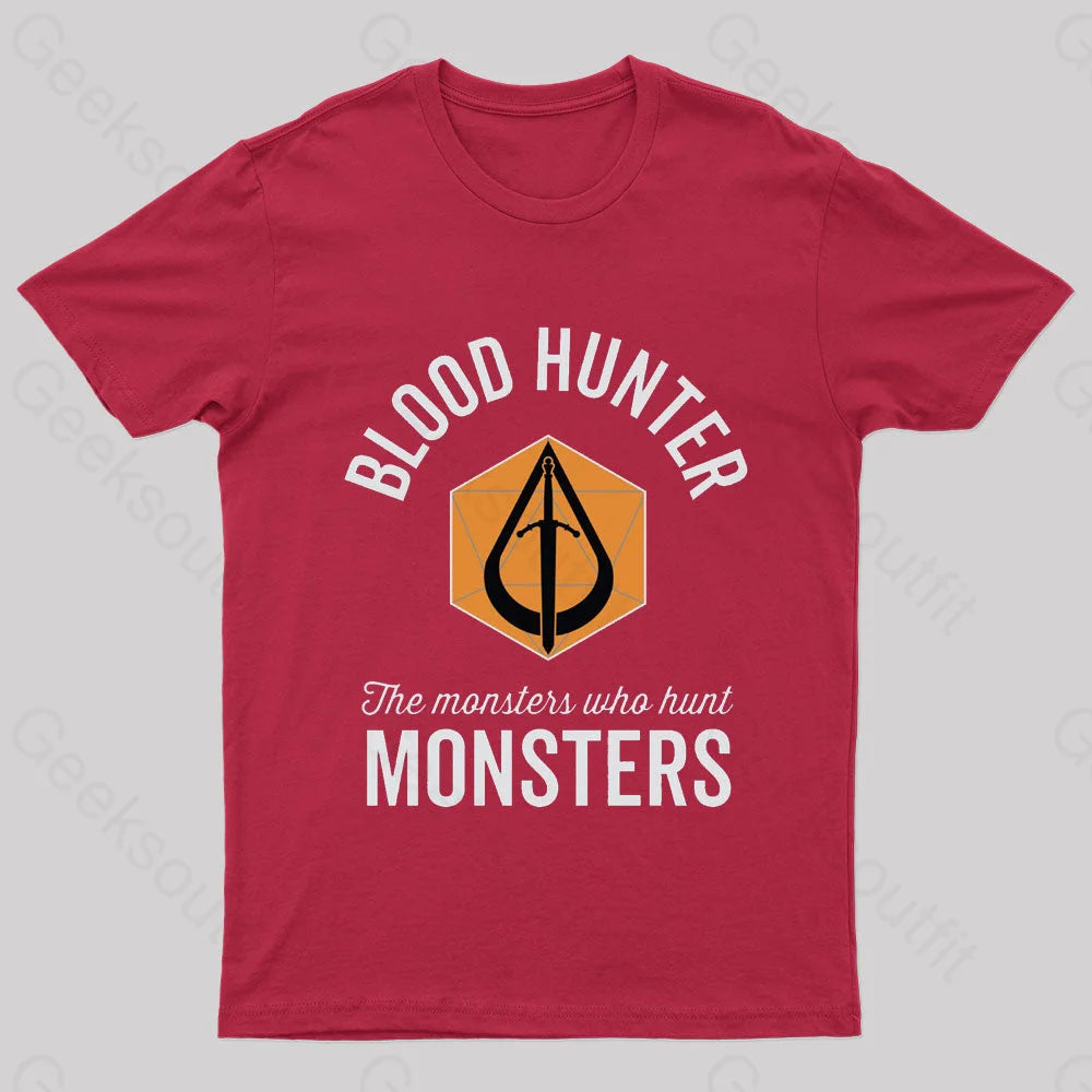The Monsters Who Hunt Nerd T-Shirt Red / S