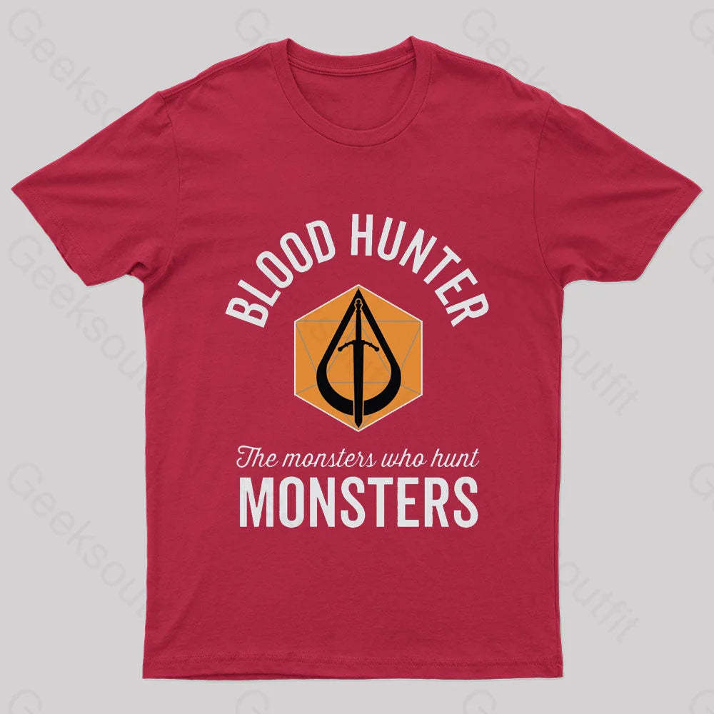 The Monsters Who Hunt Nerd T-Shirt Red / S