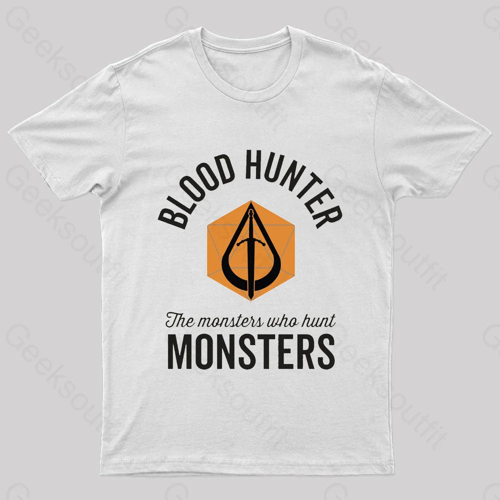 The Monsters Who Hunt Nerd T-Shirt White / S