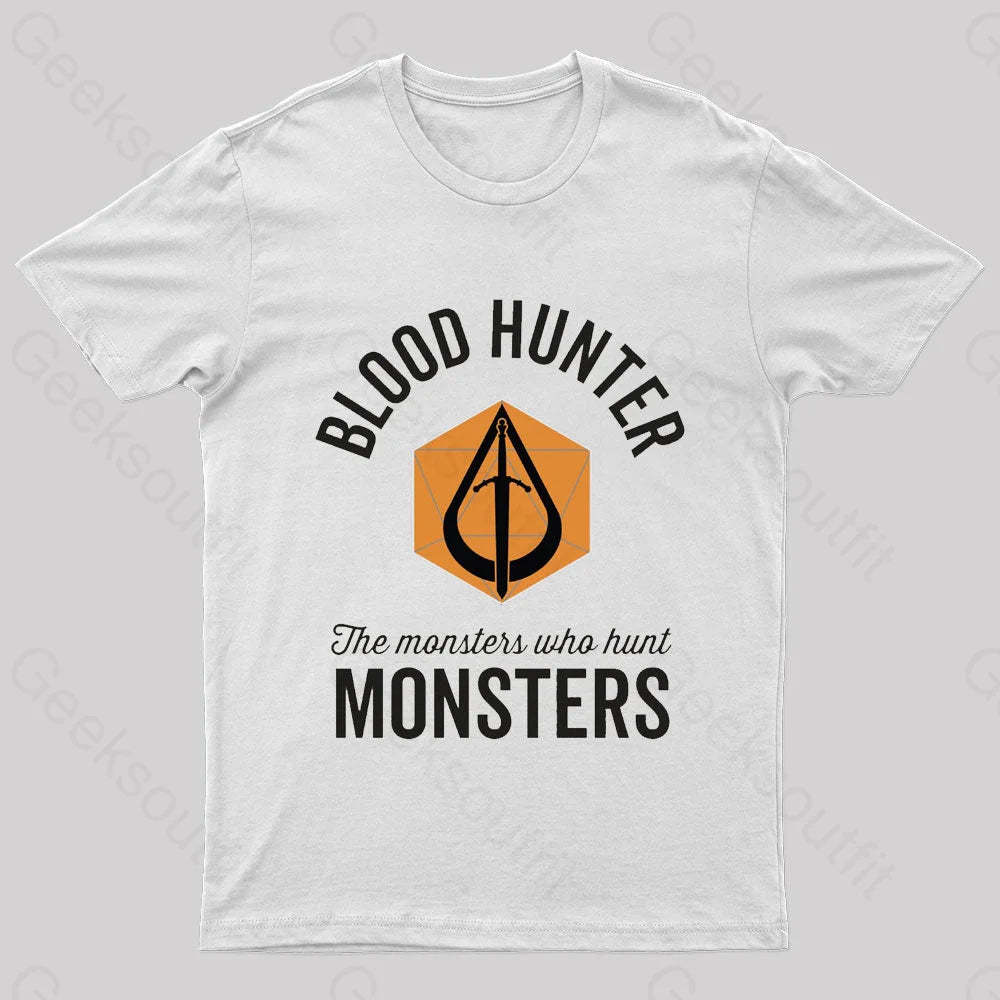 The Monsters Who Hunt Nerd T-Shirt White / S