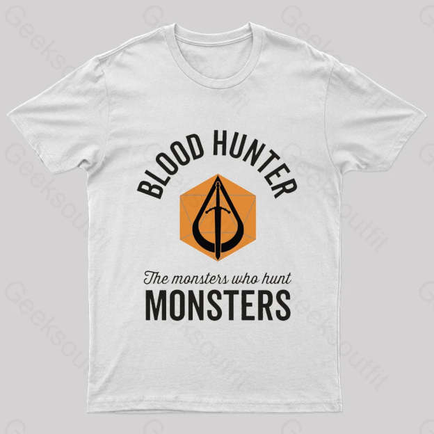 The Monsters Who Hunt Nerd T-Shirt White / S