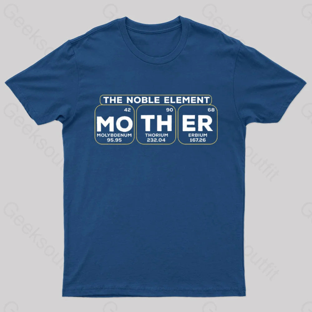 The Noble Element Mother Nerd T-Shirt Navy / S