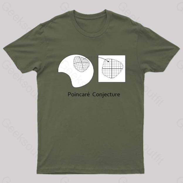 The Poincaré Conjecture T-Shirt Army Green / S