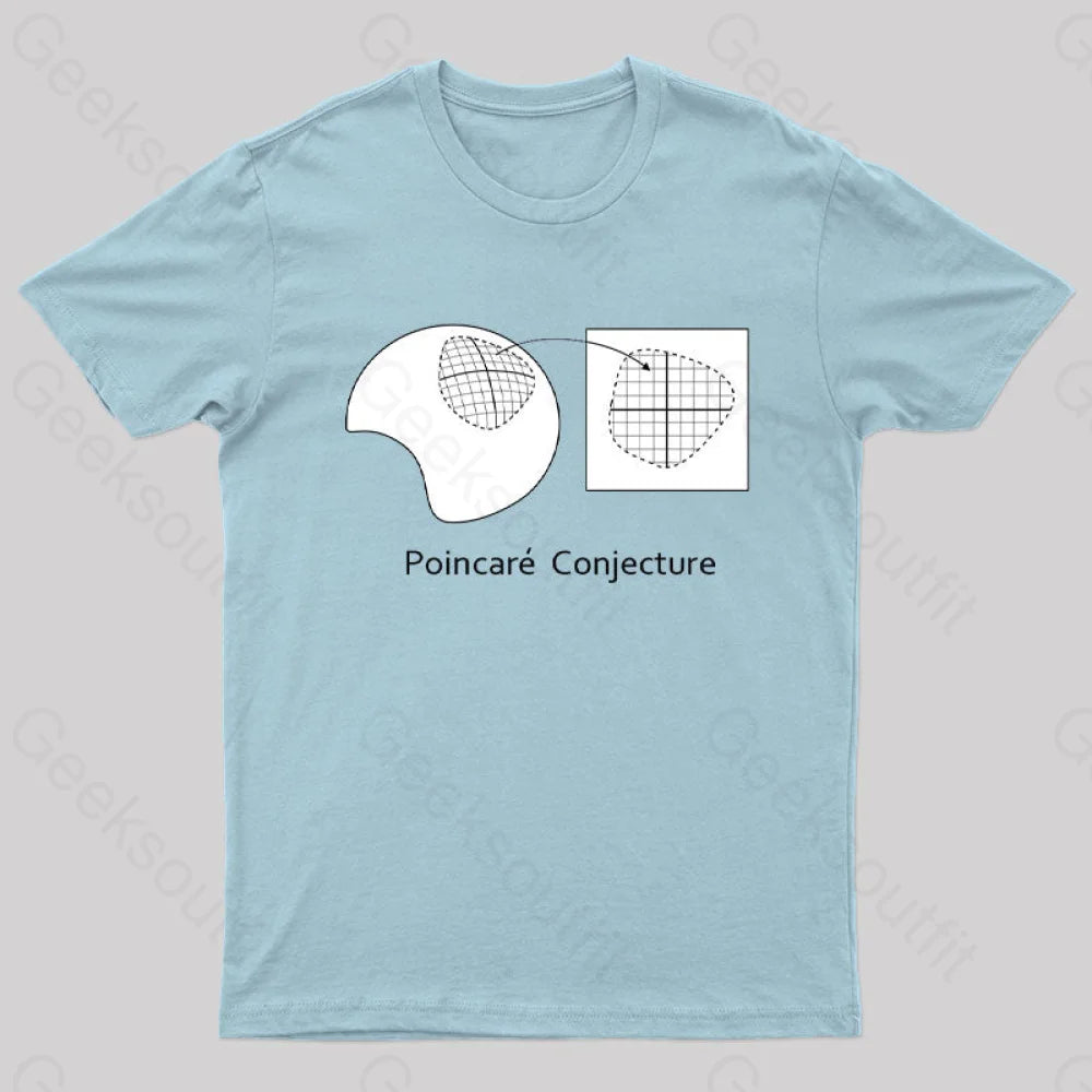 The Poincaré Conjecture T-Shirt Light Blue / S