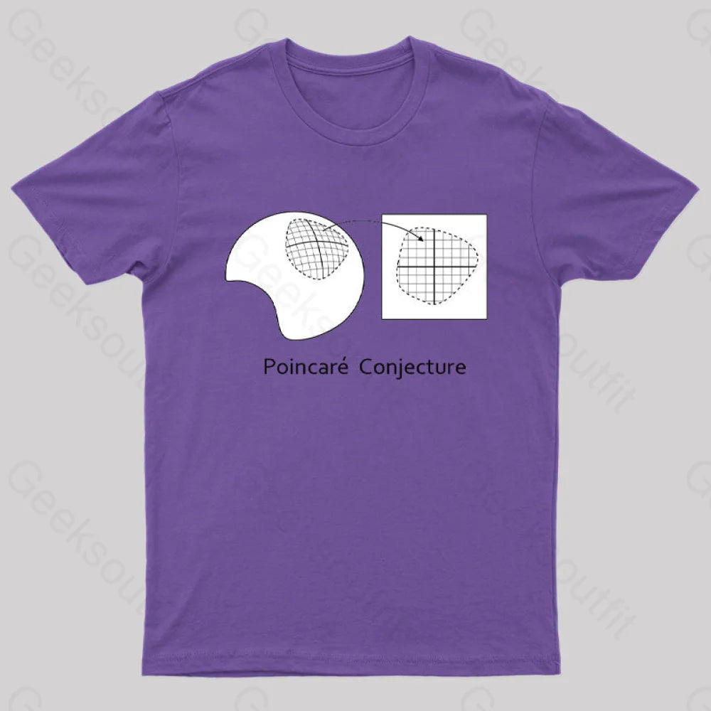 The Poincaré Conjecture T-Shirt Purple / S