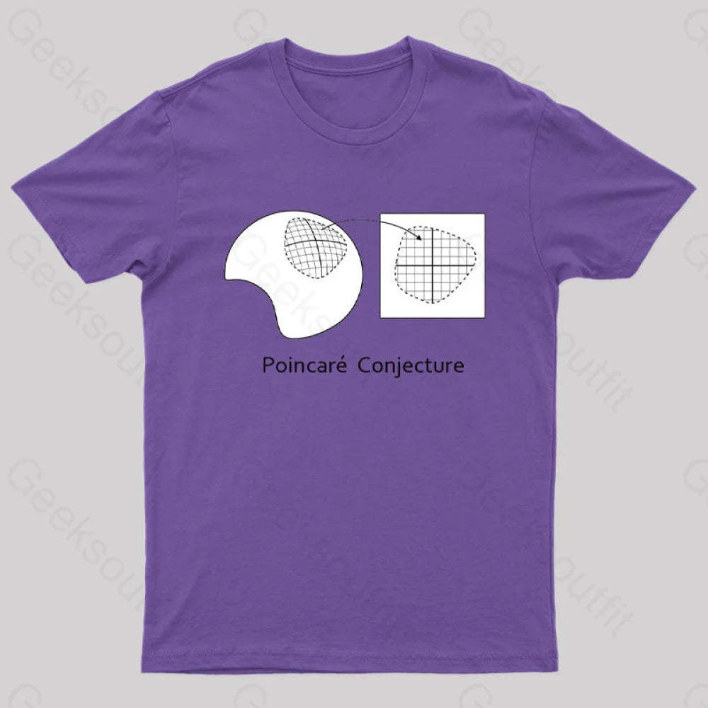 The Poincaré Conjecture T-Shirt Purple / S