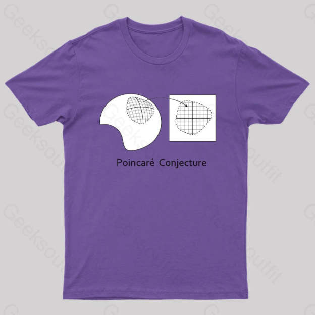 The Poincaré Conjecture T-Shirt Purple / S