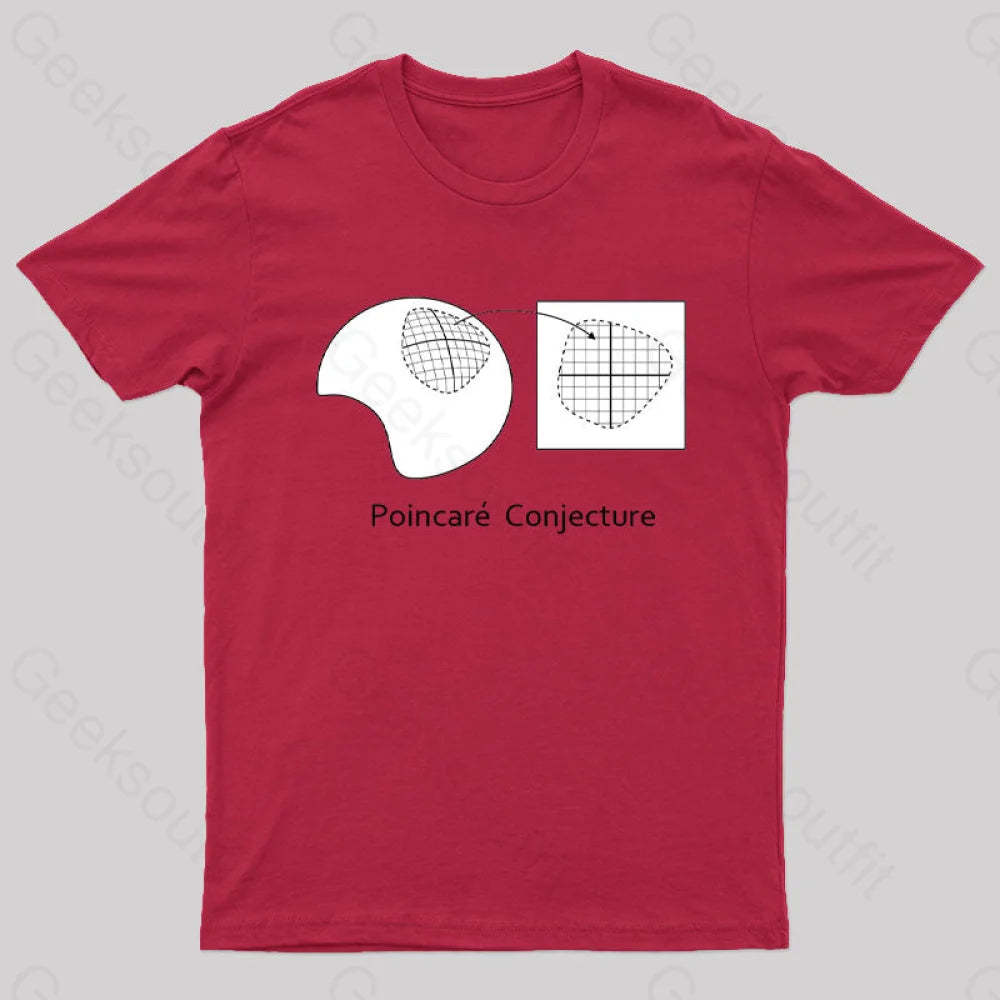 The Poincaré Conjecture T-Shirt Red / S