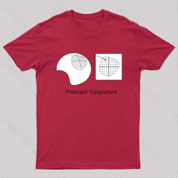 The Poincaré Conjecture T-Shirt Red / S