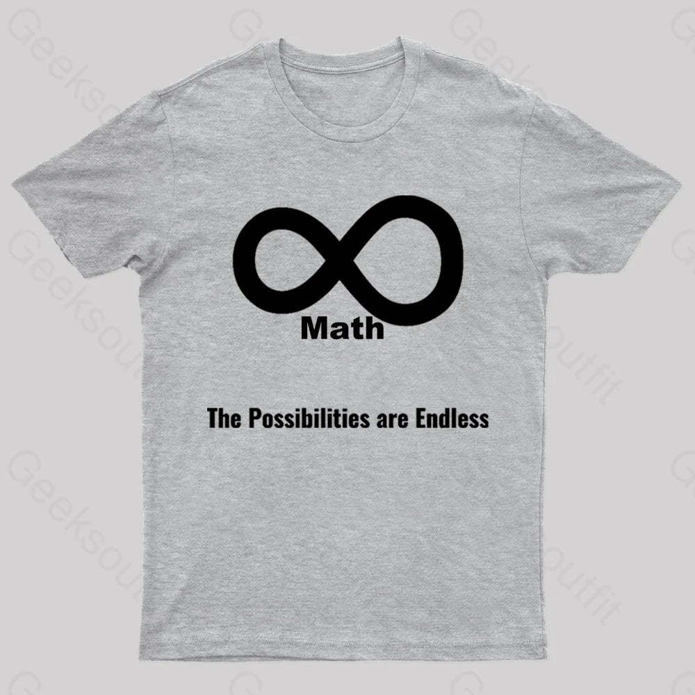 The Possibilities Are Endless Math Nerd T-Shirt Grey / S