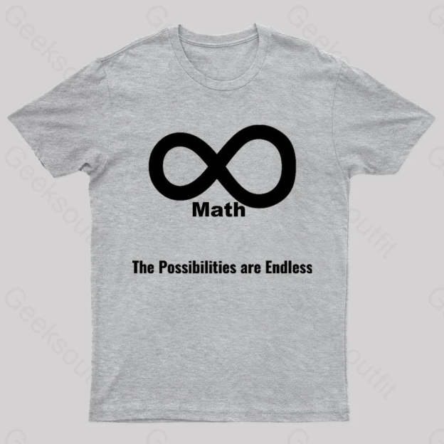 The Possibilities Are Endless Math Nerd T-Shirt Grey / S