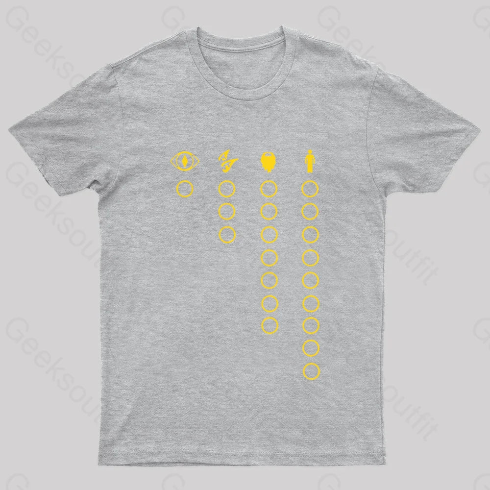 The Rings Nerd T-Shirt Grey / S