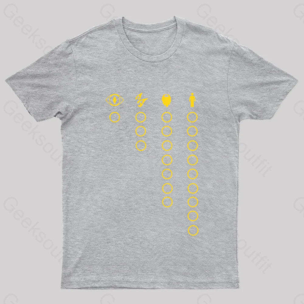 The Rings Nerd T-Shirt Grey / S