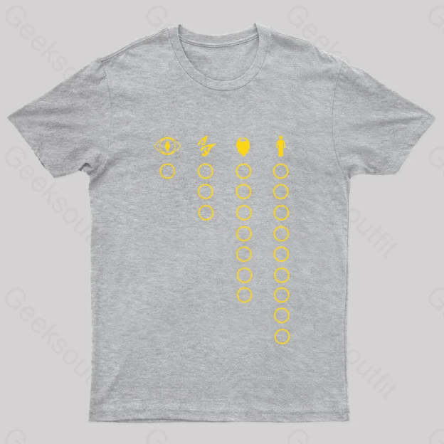 The Rings Nerd T-Shirt Grey / S