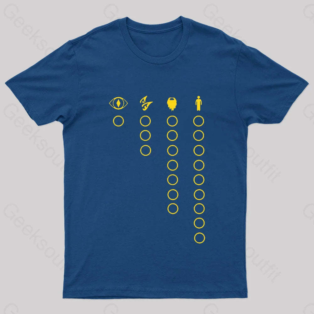 The Rings Nerd T-Shirt Navy / S