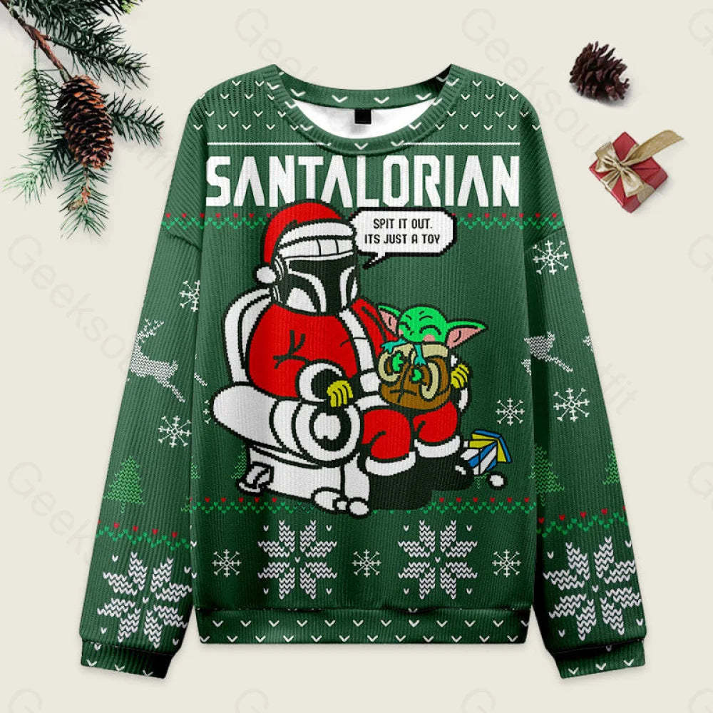 The Santalorian Ugly Christmas Sweater Men’s Style-S