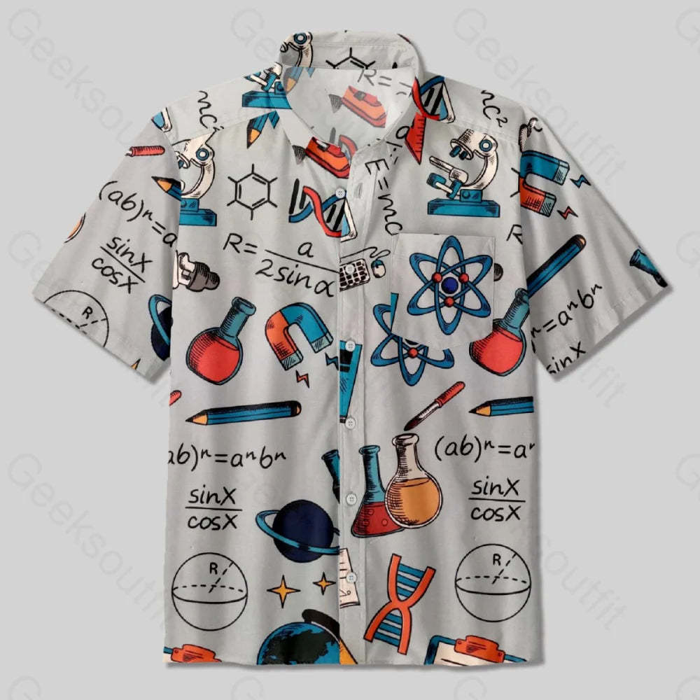 The Scientist Button Up Pocket Shirt - Geeksoutfit