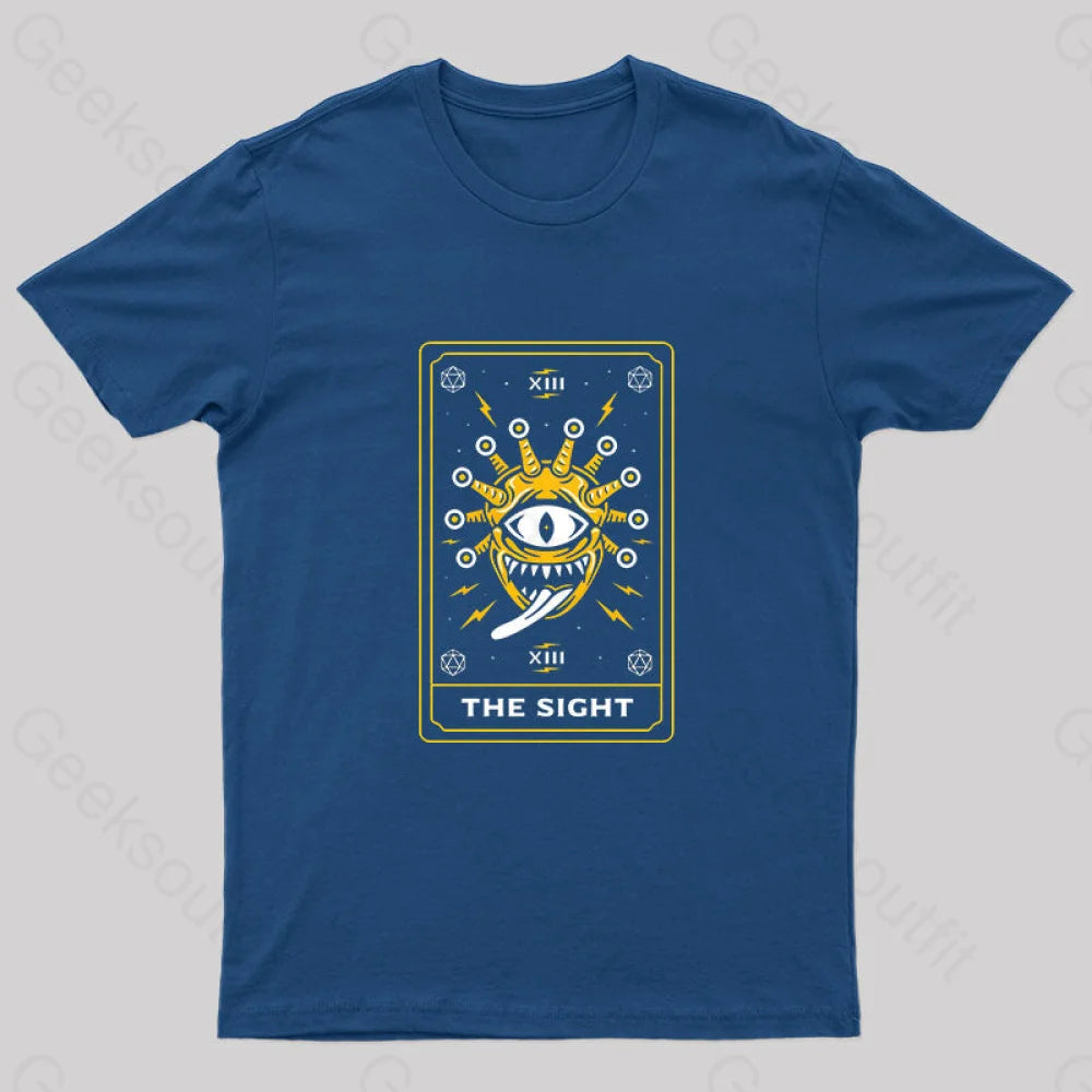 The Sight Tarot Card Nerd T-Shirt Navy / S