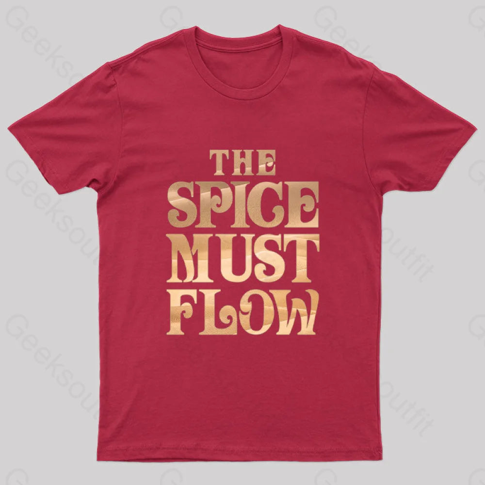 The Spice Must Flow Geek T-Shirt Red / S