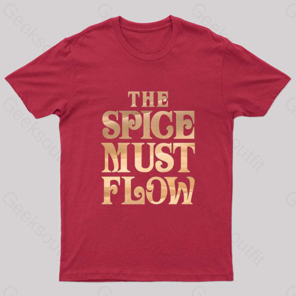 The Spice Must Flow Geek T-Shirt Red / S