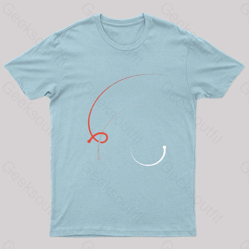 The Three Body Problem Book 1 Cover Geek T-Shirt Light Blue / S