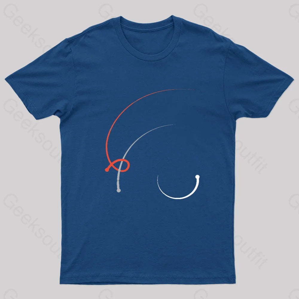 The Three Body Problem Book 1 Cover Geek T-Shirt Navy / S