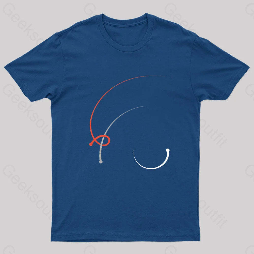The Three Body Problem Book 1 Cover Geek T-Shirt Navy / S