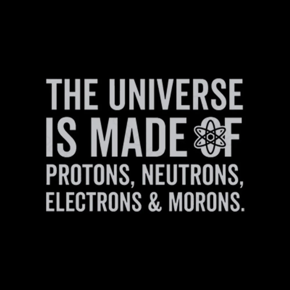 The Universe Is Made Of Morons T-Shirt