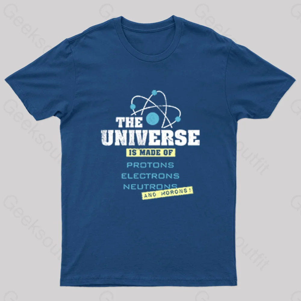 The Universe Is Made Of Science T-Shirt Navy / S