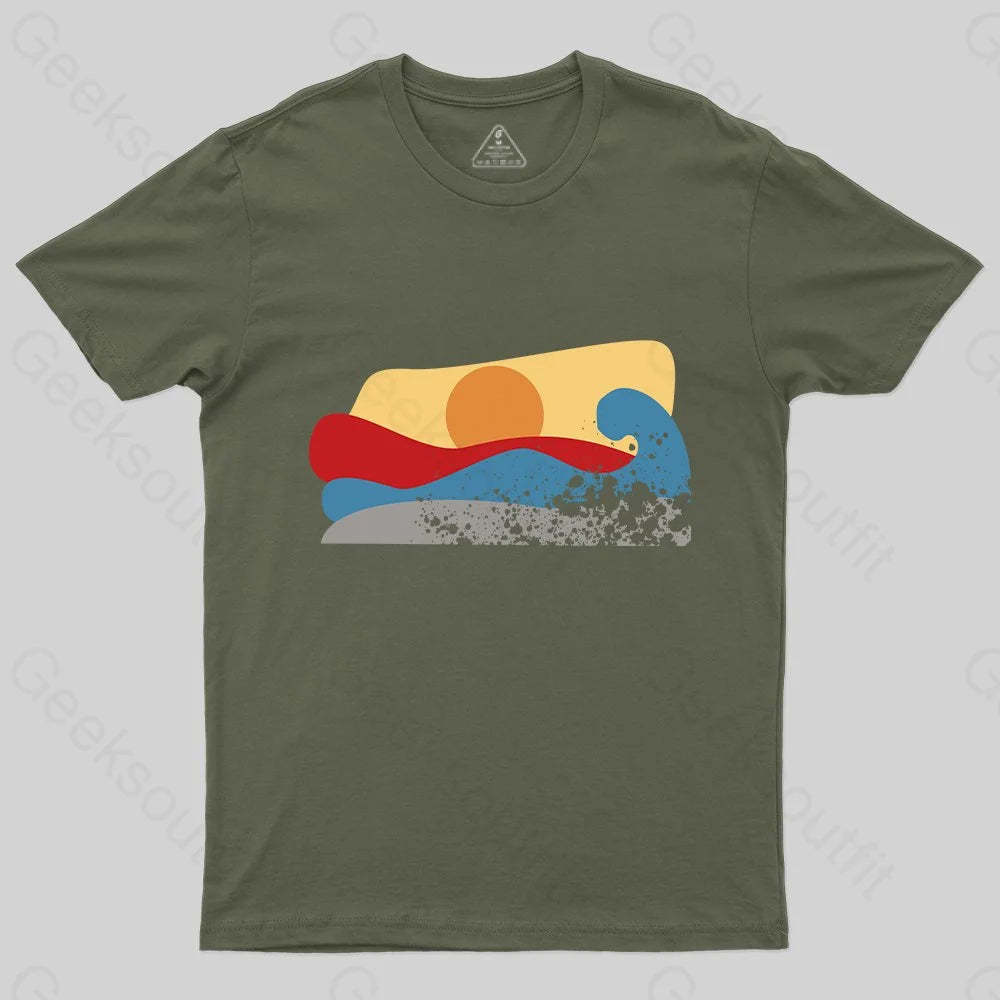 The Vintage Wave T-Shirt - Geeksoutfit