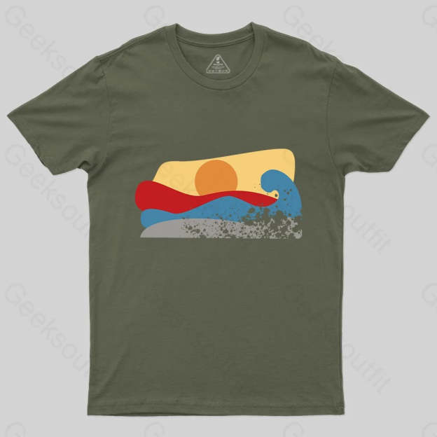 The Vintage Wave T-Shirt - Geeksoutfit