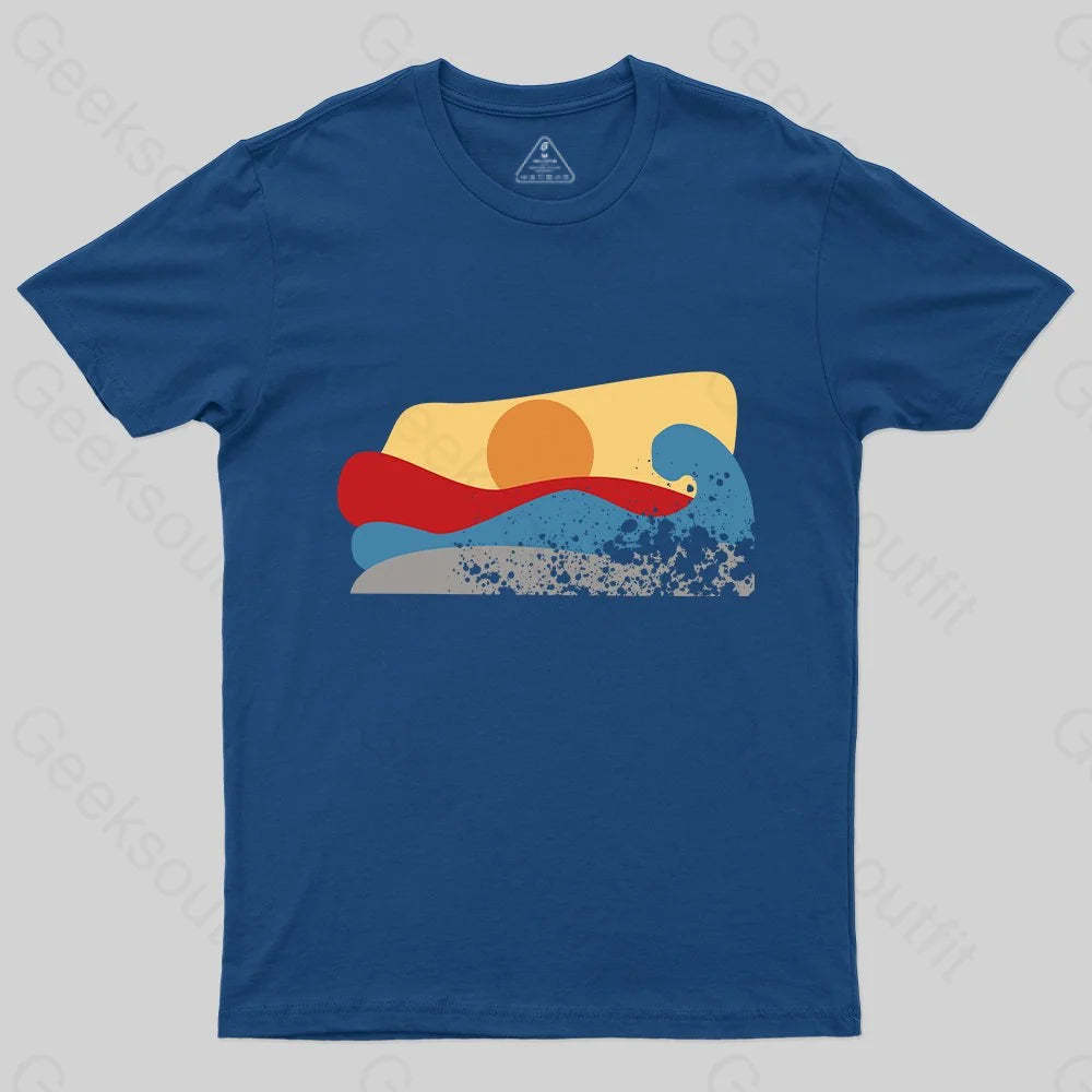 The Vintage Wave T-Shirt - Geeksoutfit