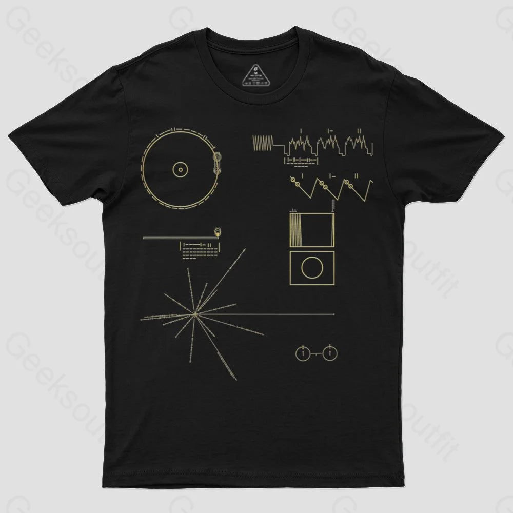 The Voyager Golden Record T-Shirt - Geeksoutfit