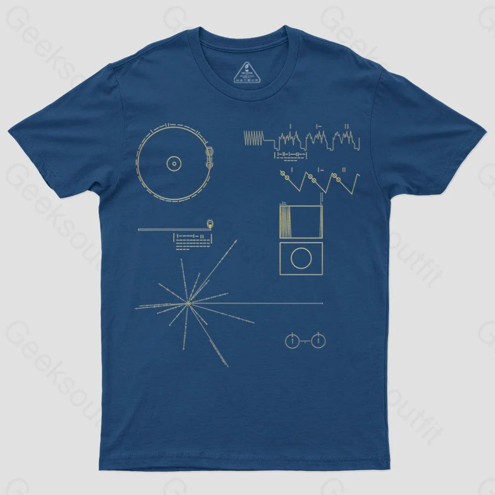 The Voyager Golden Record T-Shirt - Geeksoutfit