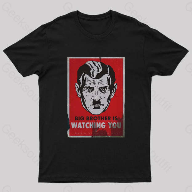 The Watcher Is Watching You Geek T-Shirt Black / S