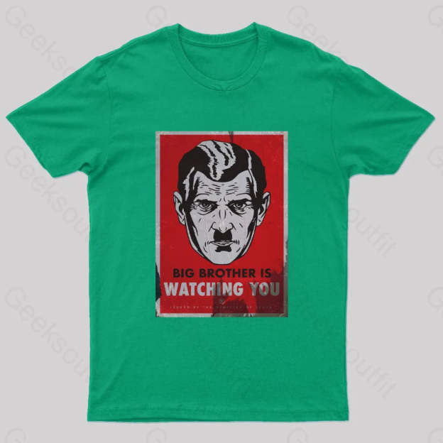 The Watcher Is Watching You Geek T-Shirt Green / S