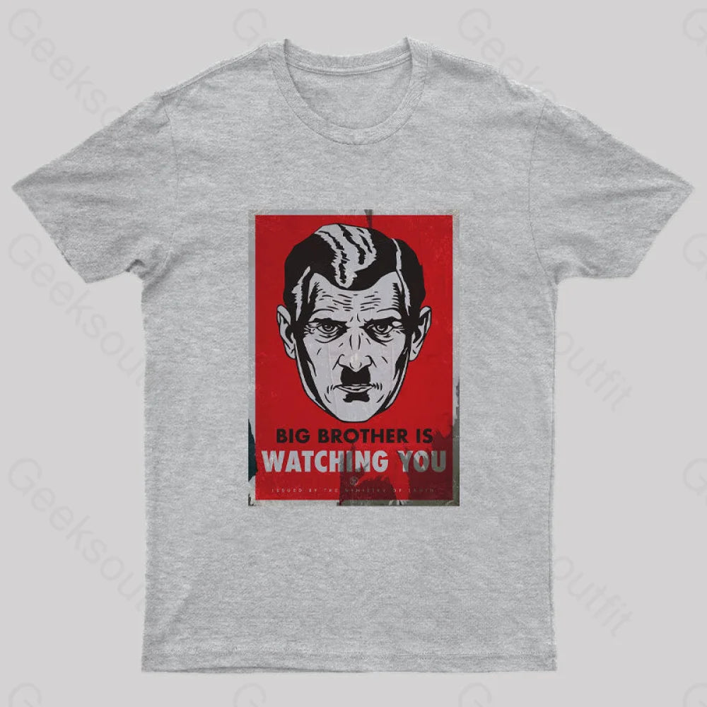The Watcher Is Watching You Geek T-Shirt Grey / S