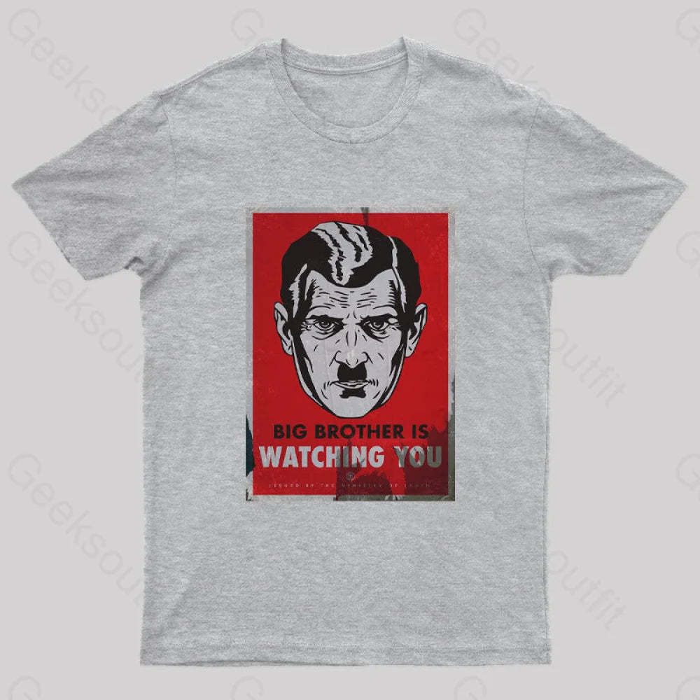 The Watcher Is Watching You Geek T-Shirt Grey / S
