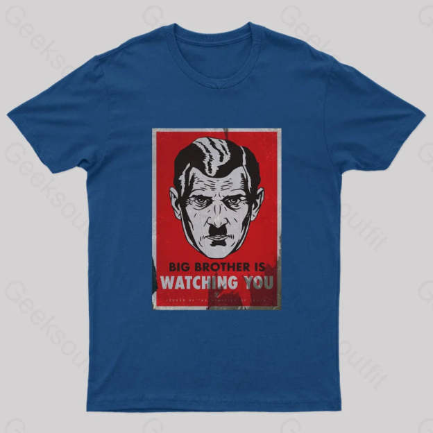 The Watcher Is Watching You Geek T-Shirt Navy / S