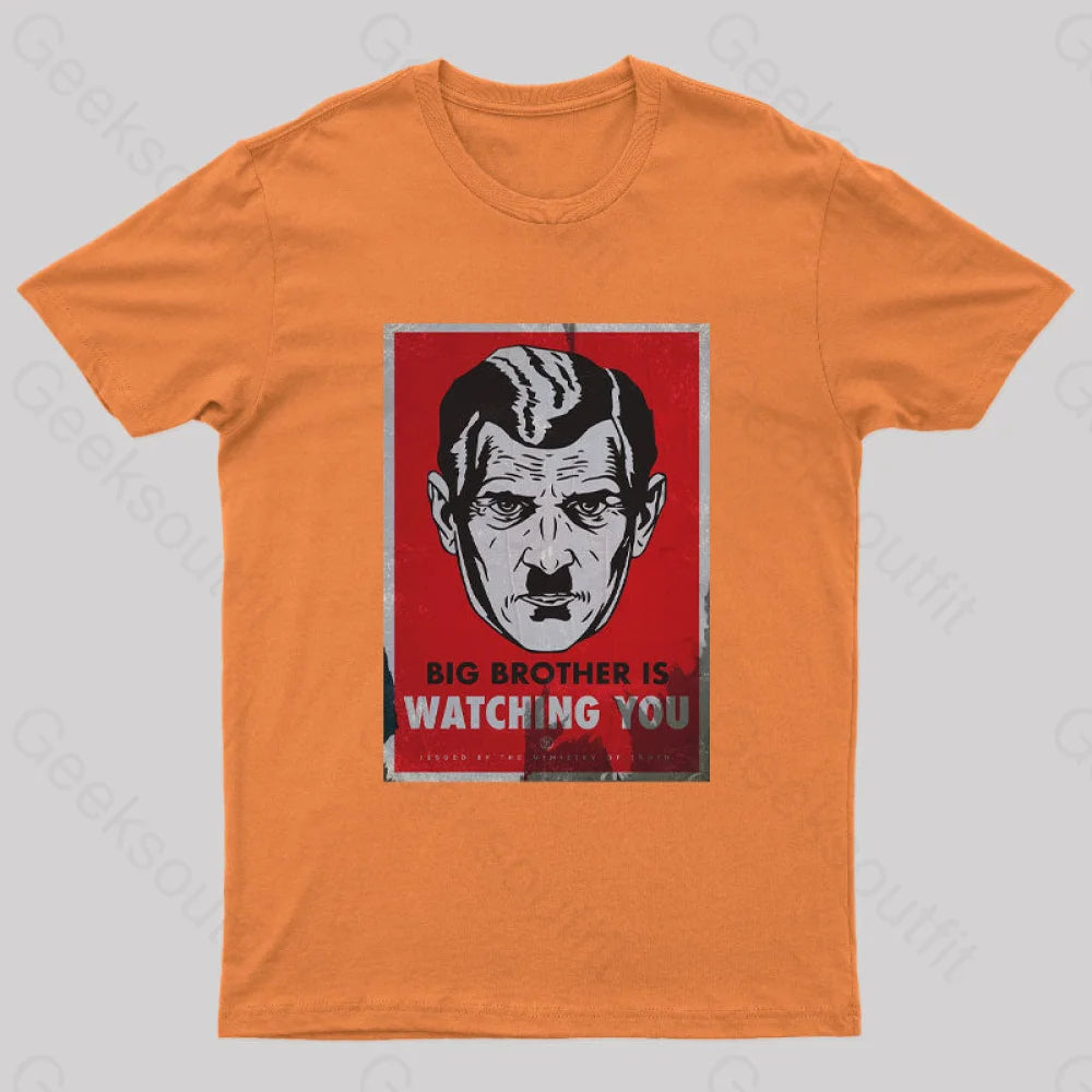 The Watcher Is Watching You Geek T-Shirt Orange / S