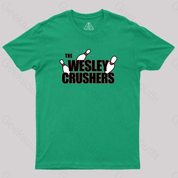 The Wesley Crushers Geek T-Shirt Green / S