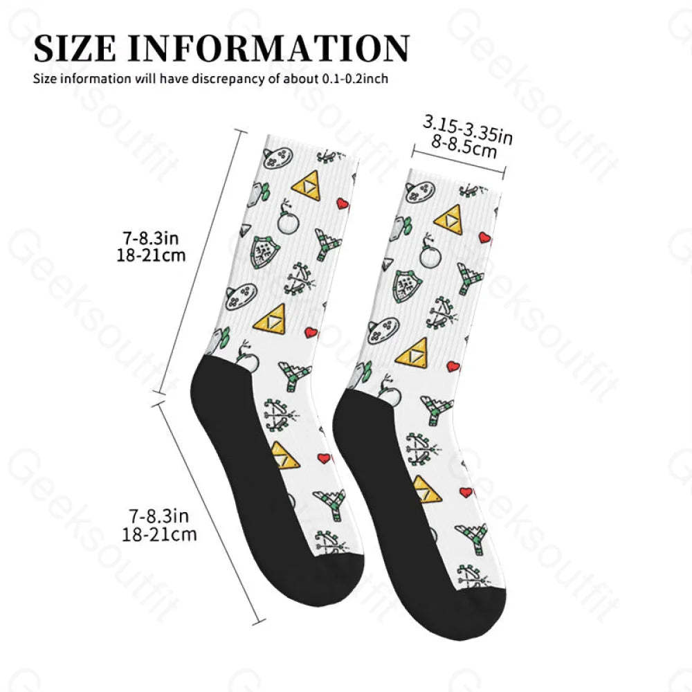 The Zelda Pixel Style Men’s Socks