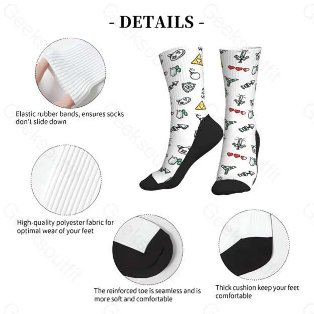 The Zelda Pixel Style Men’s Socks